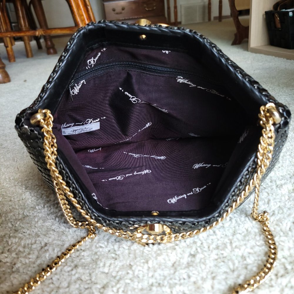 Whiting And Davis Luxury Brand Black Chainmail Purse Good Condtion - Picture 3 of 4
